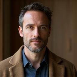 Portrait de Marc Rivière, designer d'intérieur spécialisé en studios d'enregistrement.